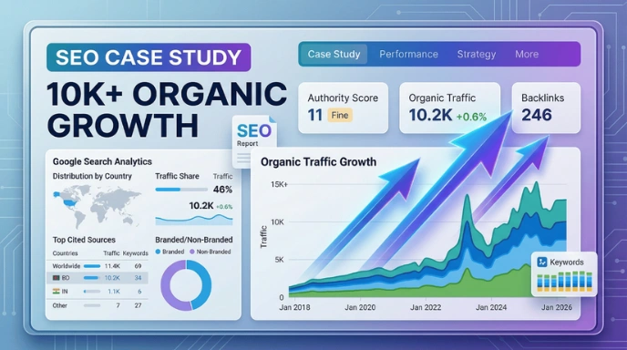 Technical SEO Organic Growth Case Study for Competitive Website